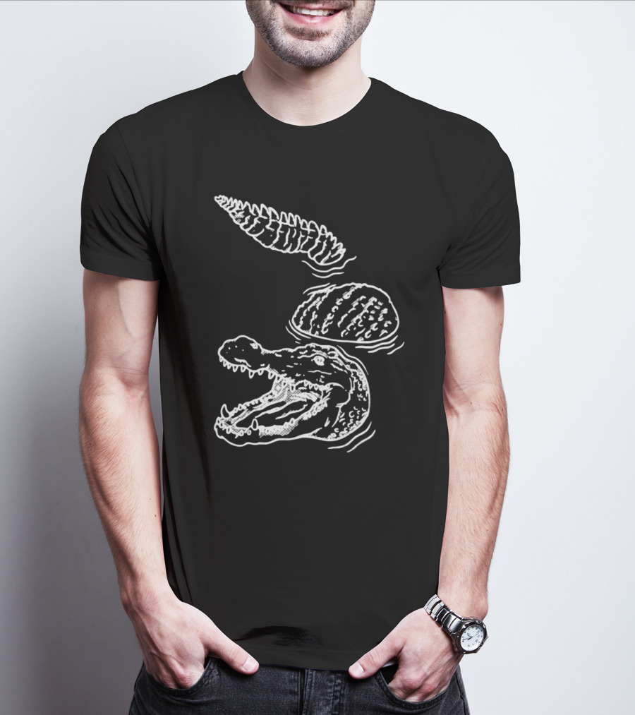 Let's Trip Crocodile Alligators Ice Cream Cone Fusion T-Shirt