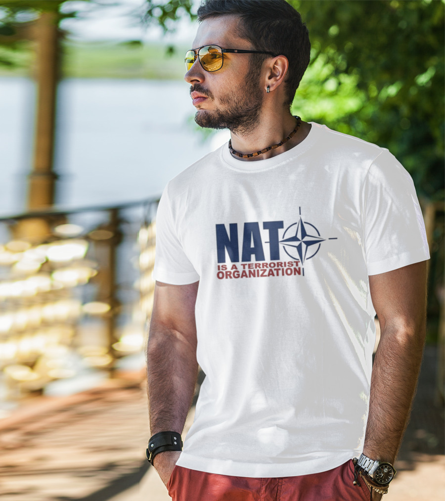 Revolutionary Blackout Network Nat Is A Terrorist Organization NATO T-Shirt