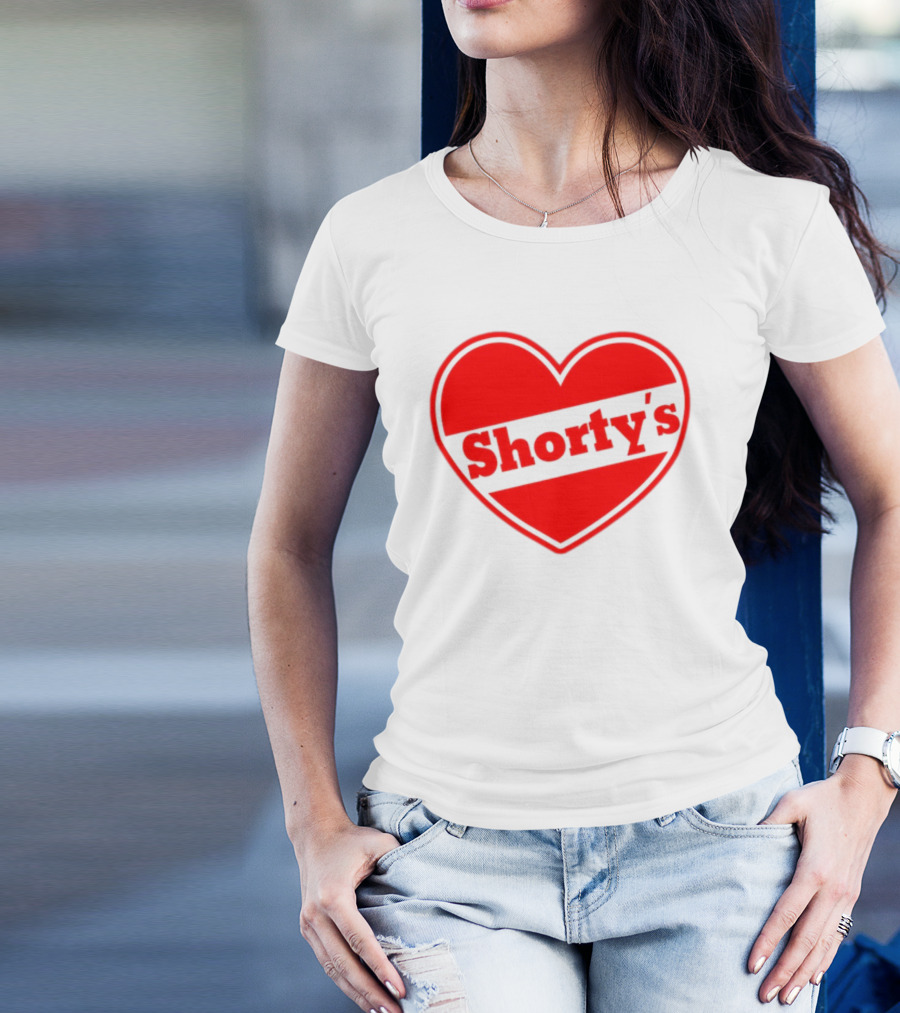 Shorty's Heart Logo Red Heart T-Shirt
