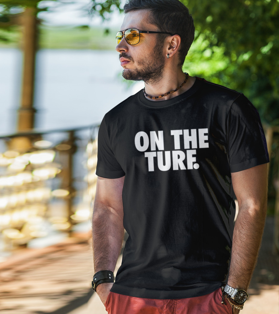 Bornxraised On The Turf Streetwear Aesthetic T-Shirt