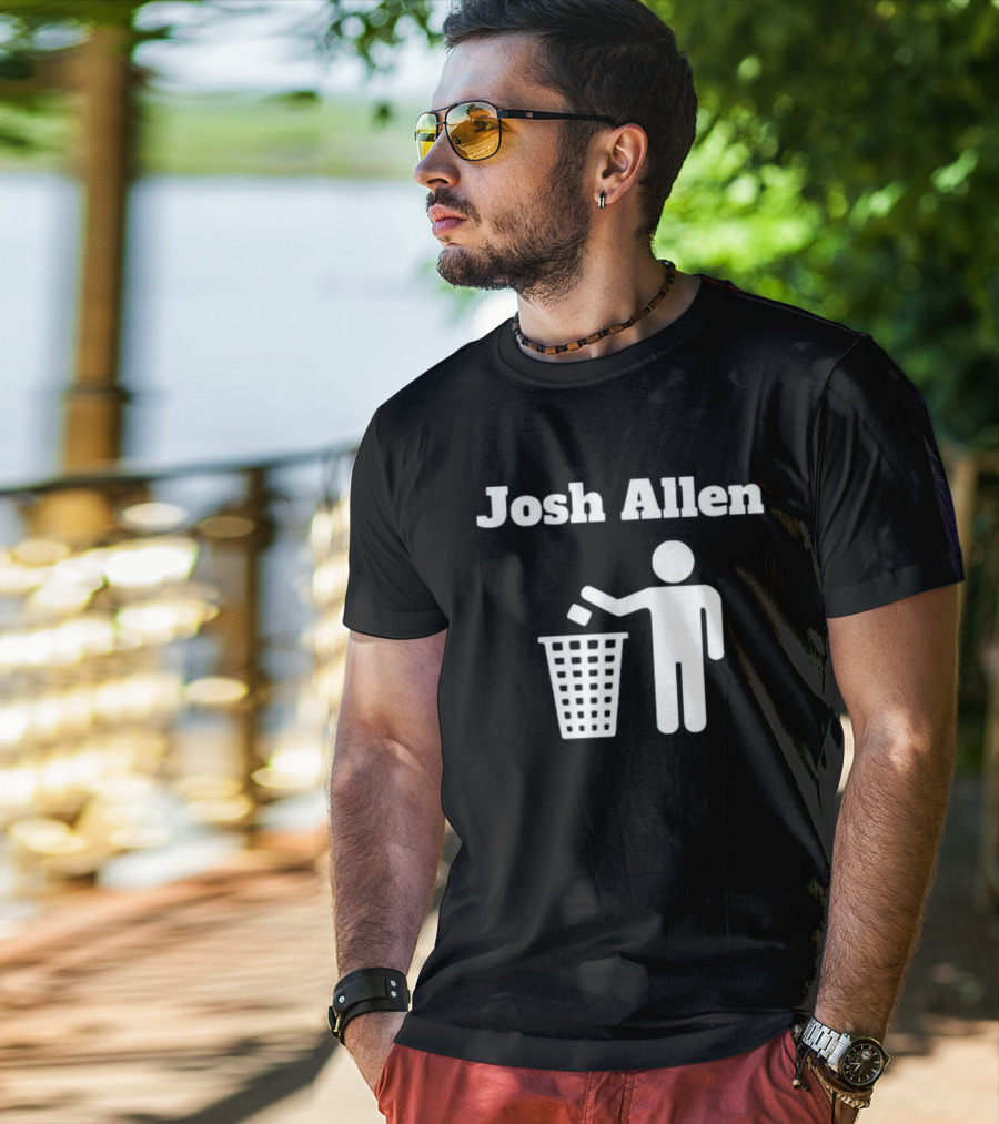 Josh Allen Trash Iconic Disposal Mock T-Shirt