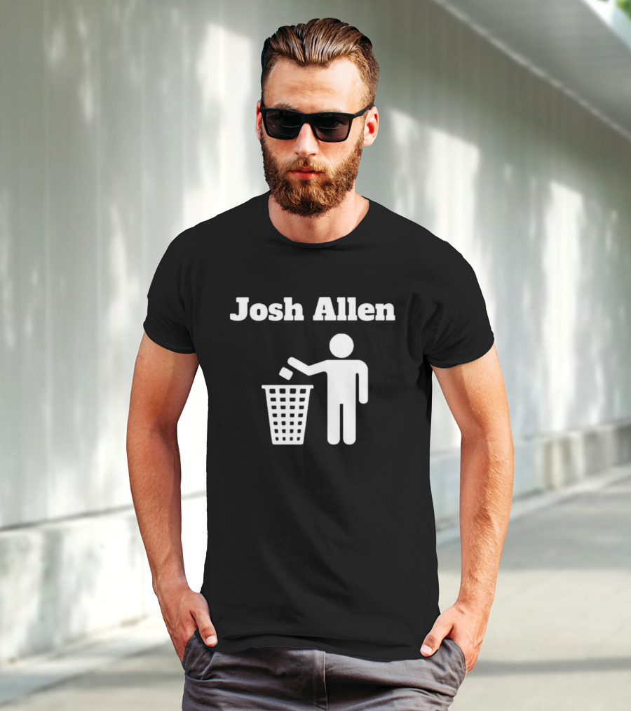 Josh Allen Trash Iconic Disposal Mock T-Shirt