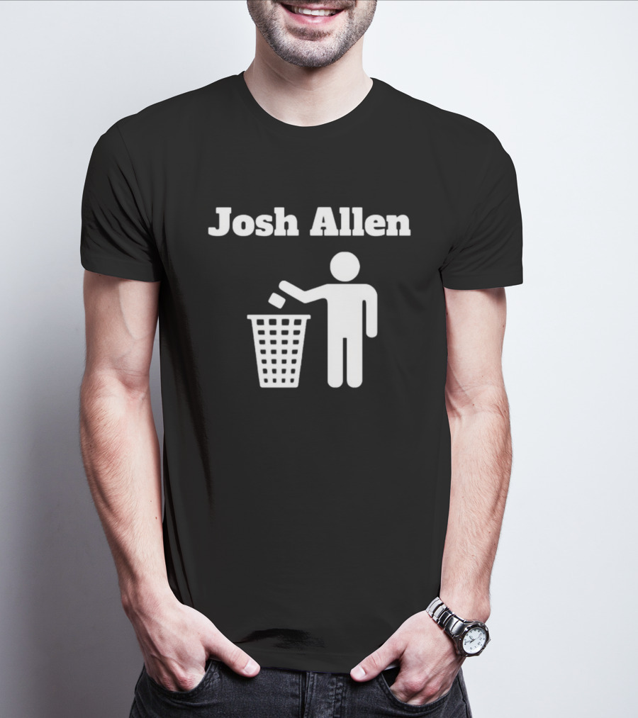 Josh Allen Trash Iconic Disposal Mock T-Shirt