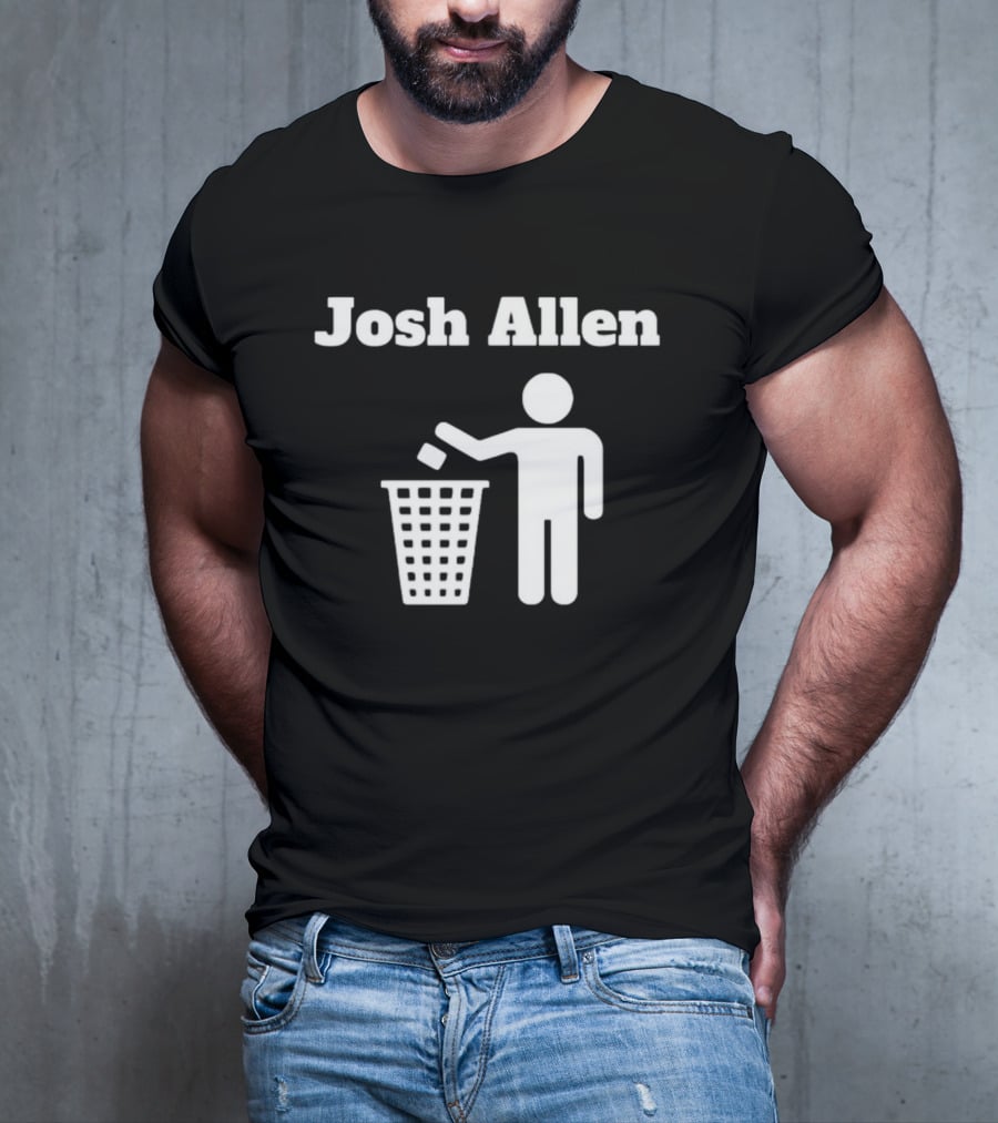 Josh Allen Trash Iconic Disposal Mock T-Shirt