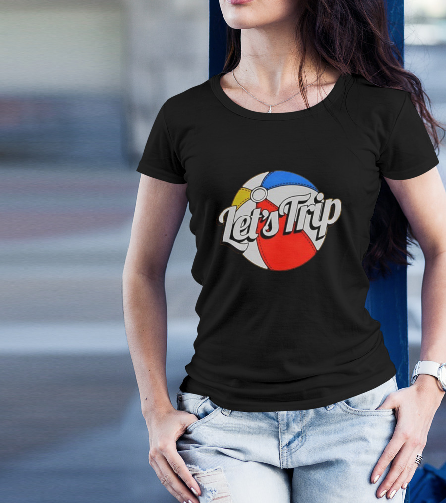 Let's Trip Colorful Beach Ball T-Shirt