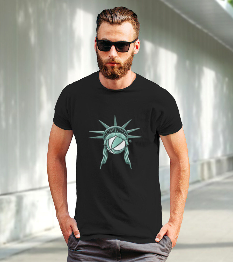 New York Liberty Basketball Ny Lady Liberty T-Shirt