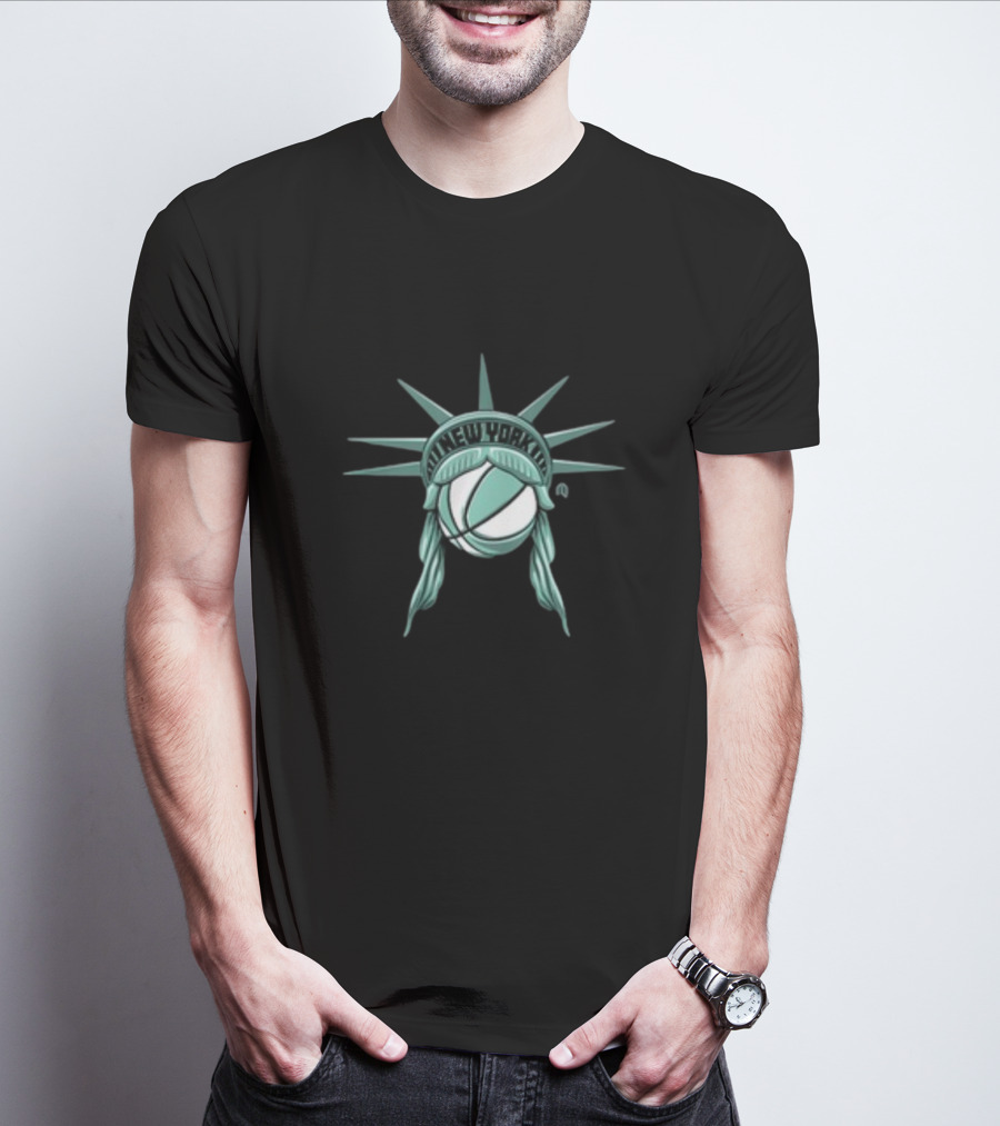 New York Liberty Basketball Ny Lady Liberty T-Shirt