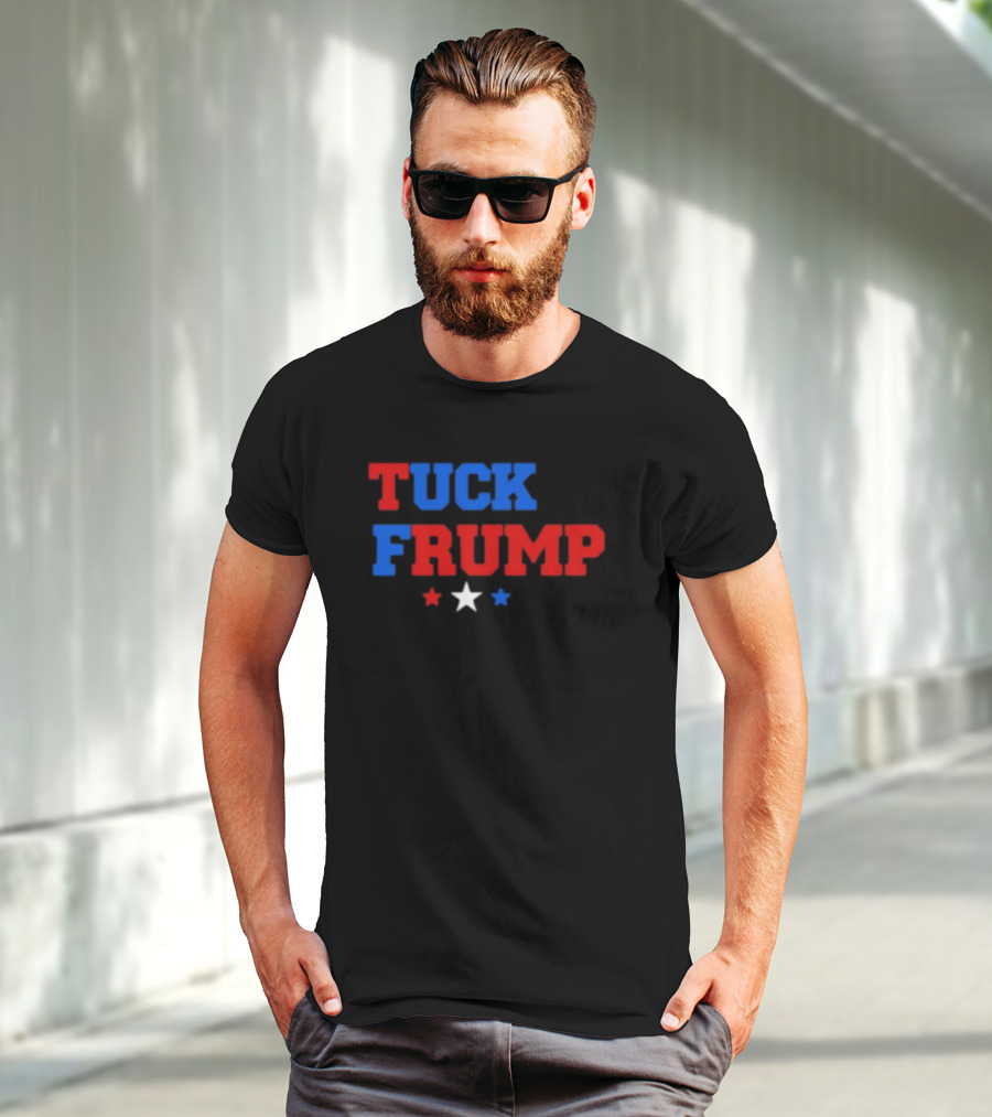Yourbluechannel Tuck Frump Red Blue White Stars T-Shirt