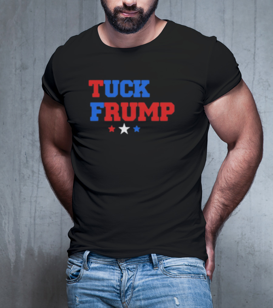 Yourbluechannel Tuck Frump Red Blue White Stars T-Shirt