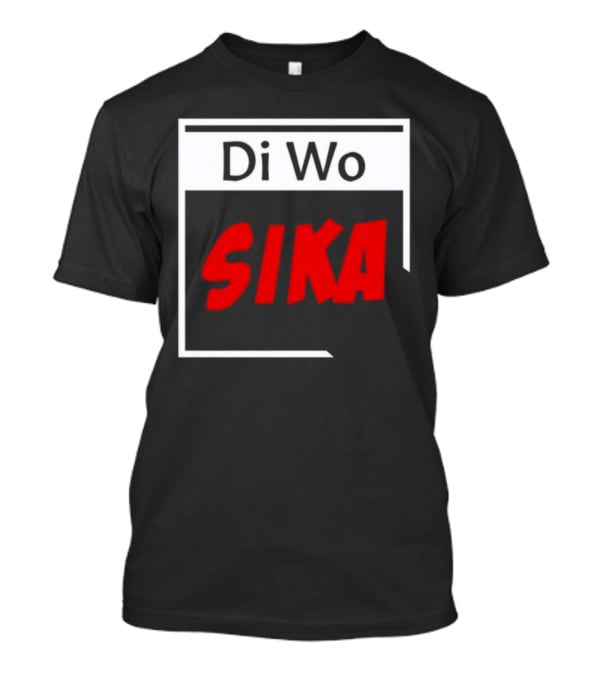 Di Wo Sika Bold Modern Text Block T-Shirt