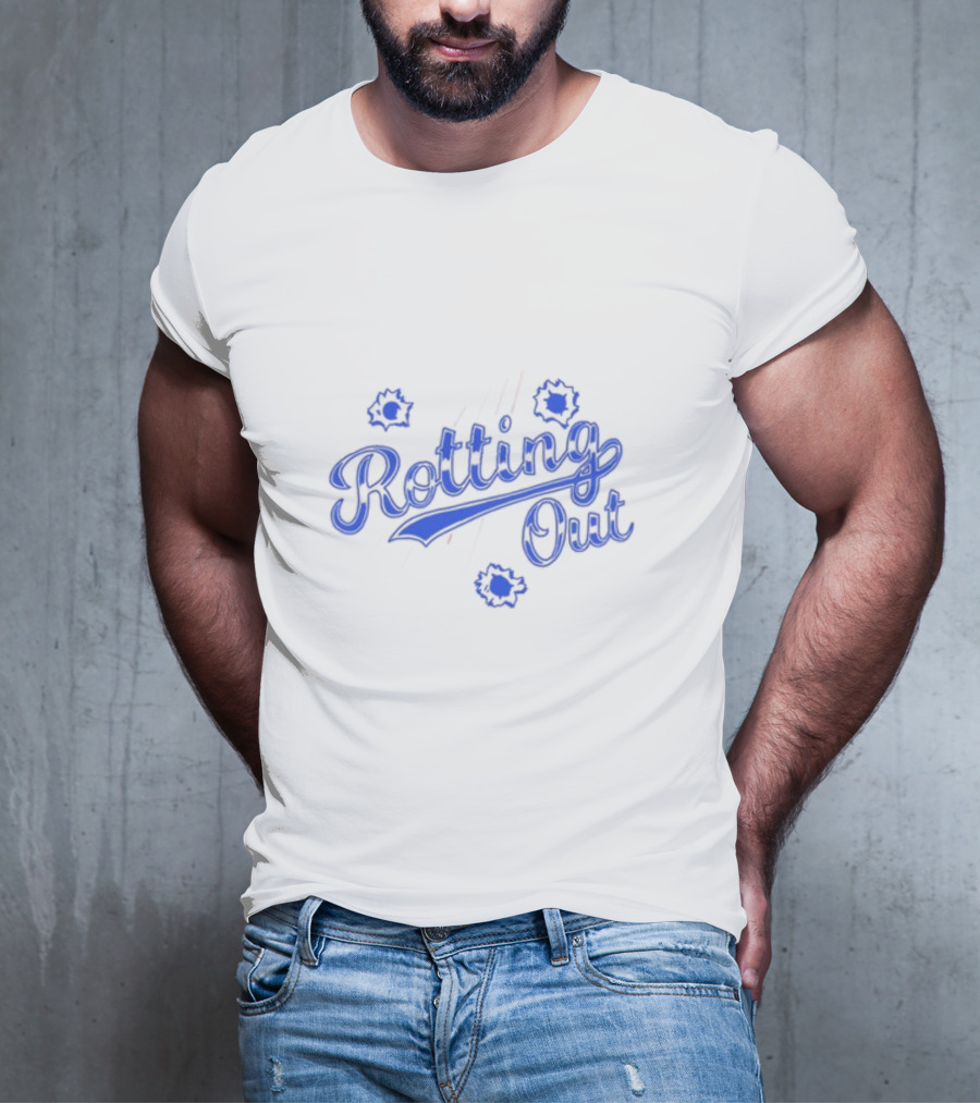 Closedcasketactivities Rotting Out The Pit Benefit Event Sports-Inspired Bullet Holes T-Shirt