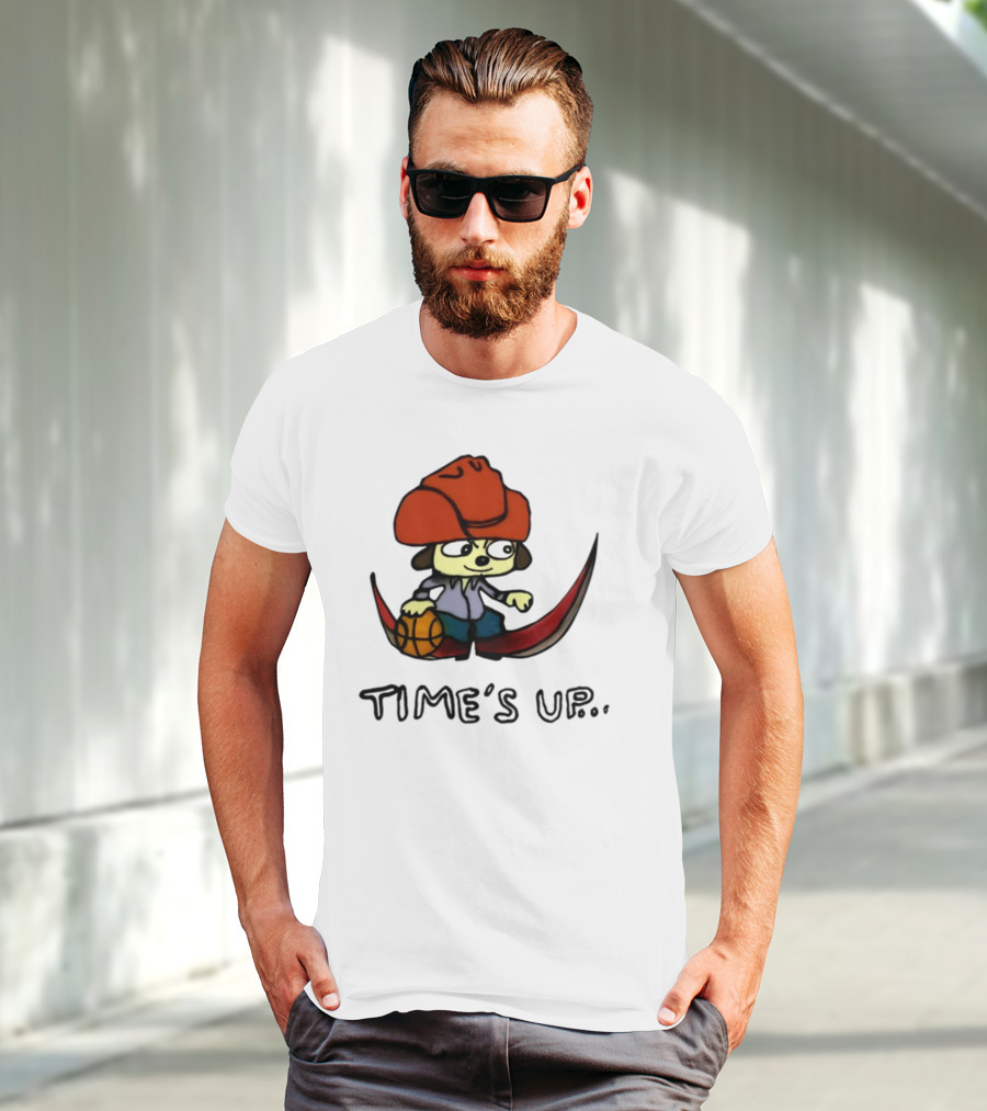 TIME'S UP Parappa The Rapper Basketball Swoosh T-Shirt