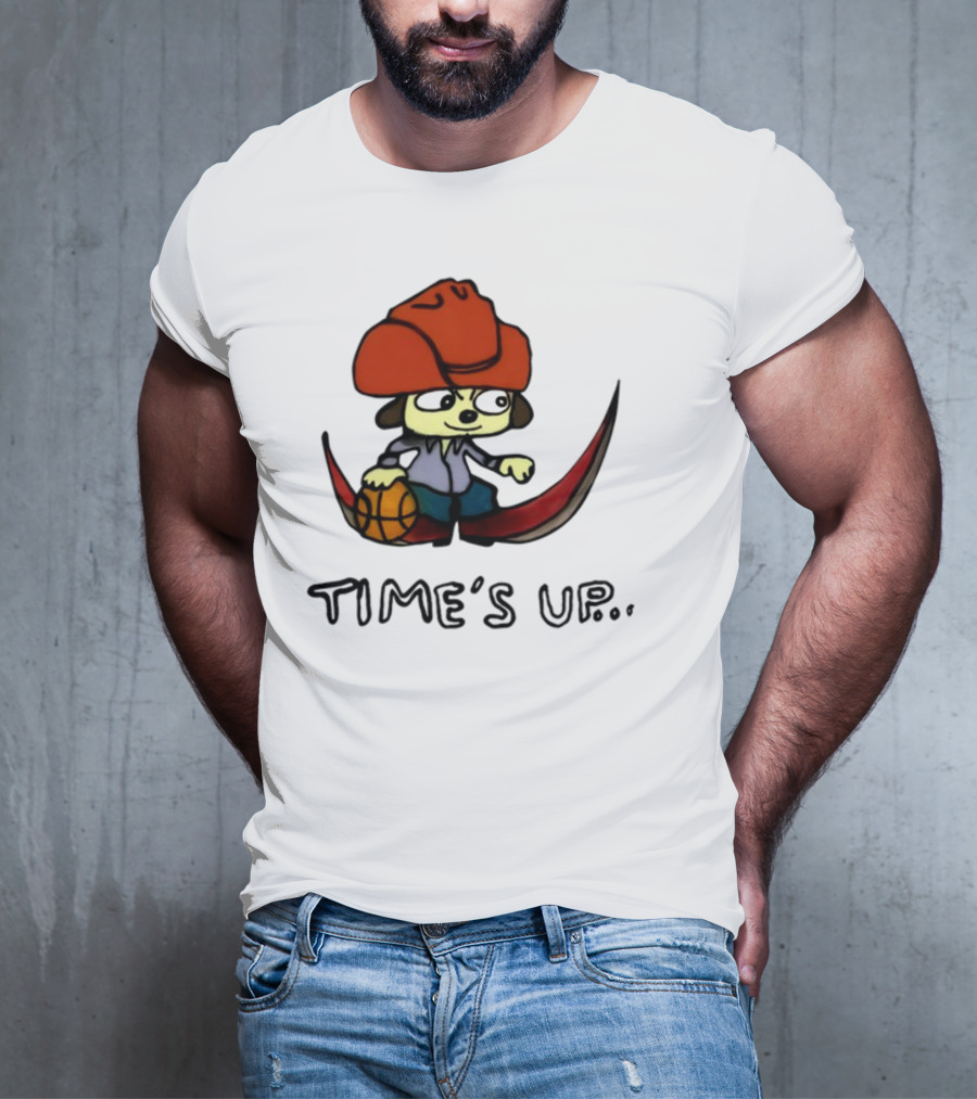 TIME'S UP Parappa The Rapper Basketball Swoosh T-Shirt