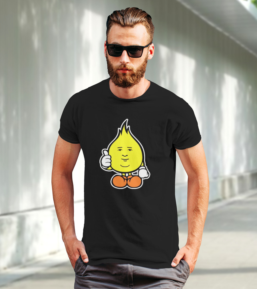 Flamebob Thumbs Up Cartoon Character T-Shirt
