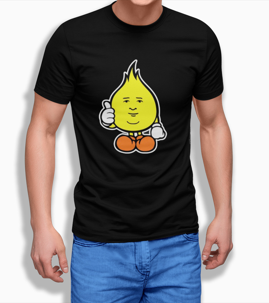 Flamebob Thumbs Up Cartoon Character T-Shirt