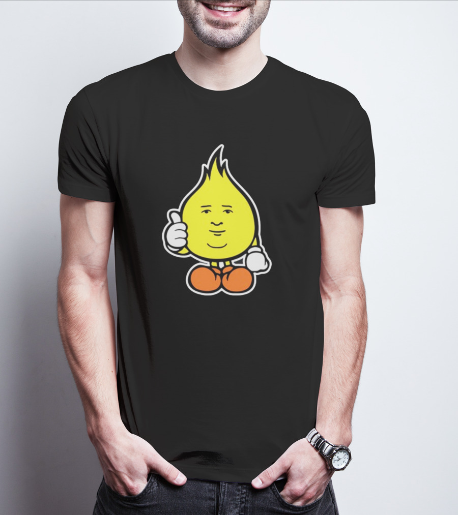 Flamebob Thumbs Up Cartoon Character T-Shirt