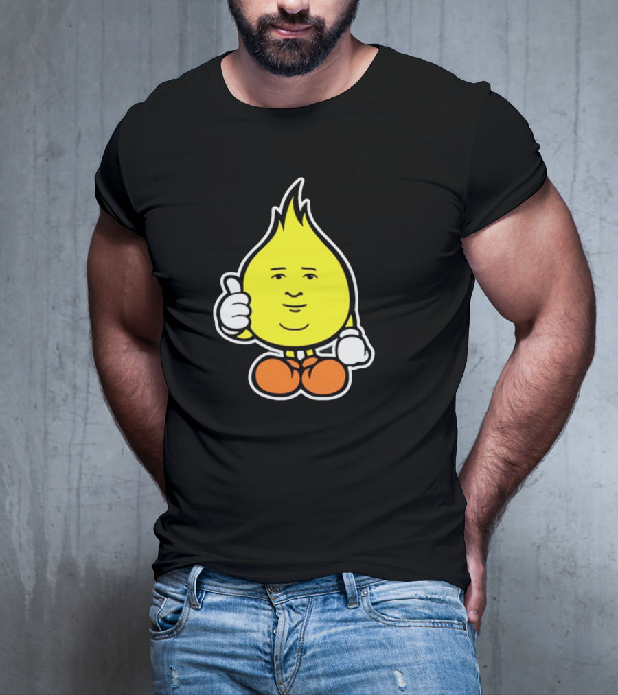 Flamebob Thumbs Up Cartoon Character T-Shirt