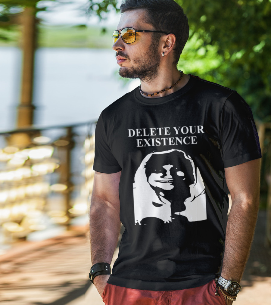 DELETE YOUR EXISTENCE Hoodie Skeleton T-Shirt