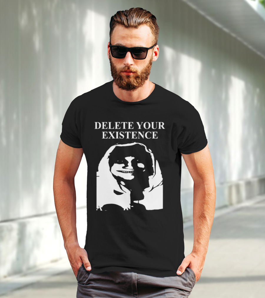 DELETE YOUR EXISTENCE Hoodie Skeleton T-Shirt