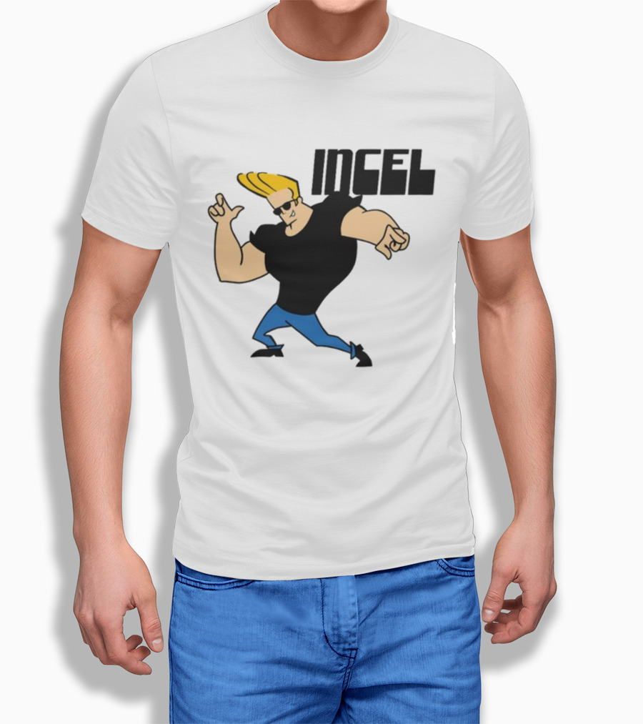 Incel Character With Blond Hair And Sunglasses T-Shirt