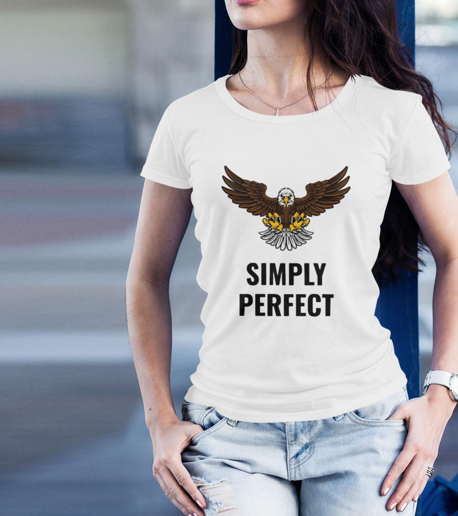 Simply Perfect Eagle Wings Above T-Shirt