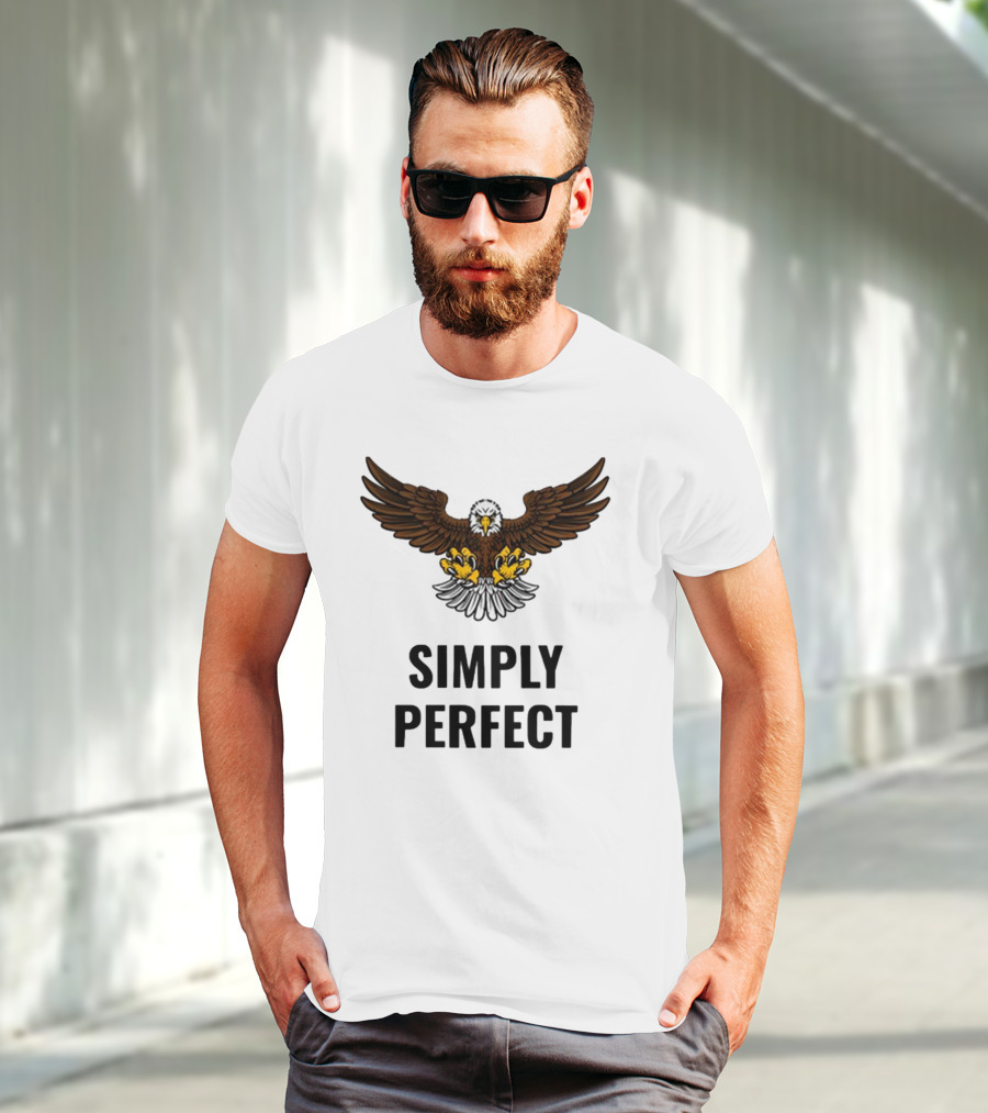 Simply Perfect Eagle Wings Above T-Shirt