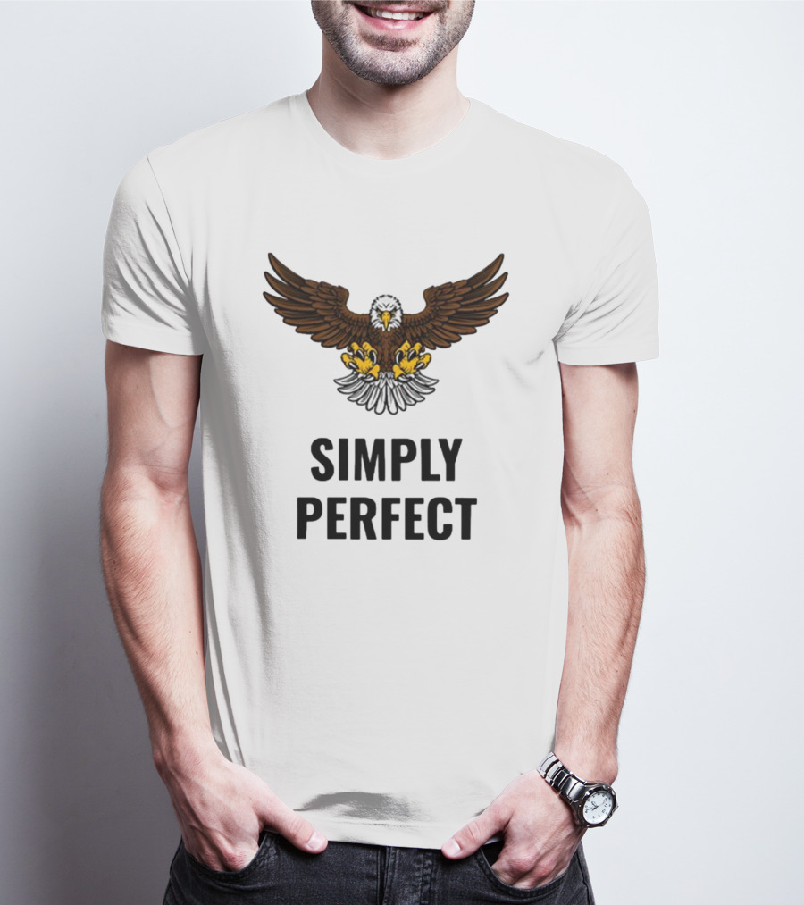 Simply Perfect Eagle Wings Above T-Shirt