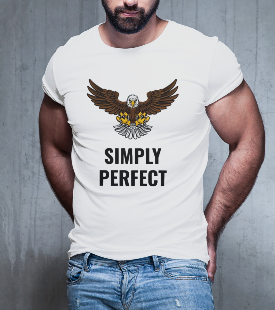 Simply Perfect Eagle Wings Above T-Shirt