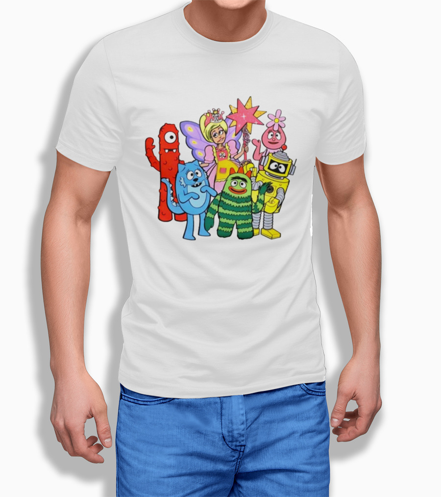 Yogabbagabba Amy Sedaris Yo Gabba Gabba Characters With Princess Star Fairy T-Shirt