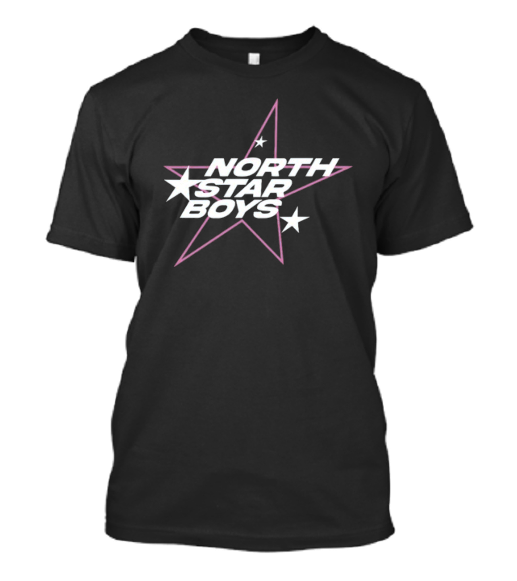 North Star Boys Pink And White Star T-Shirt