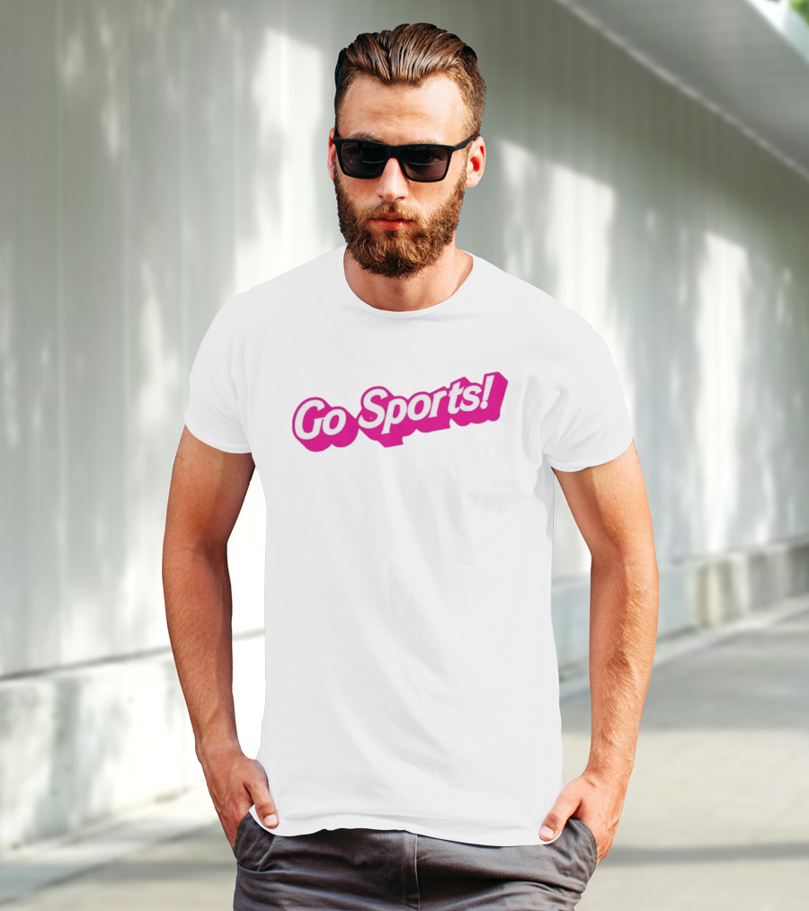 Go Sports Barbie Logo Style Text Playful Pink T-Shirt