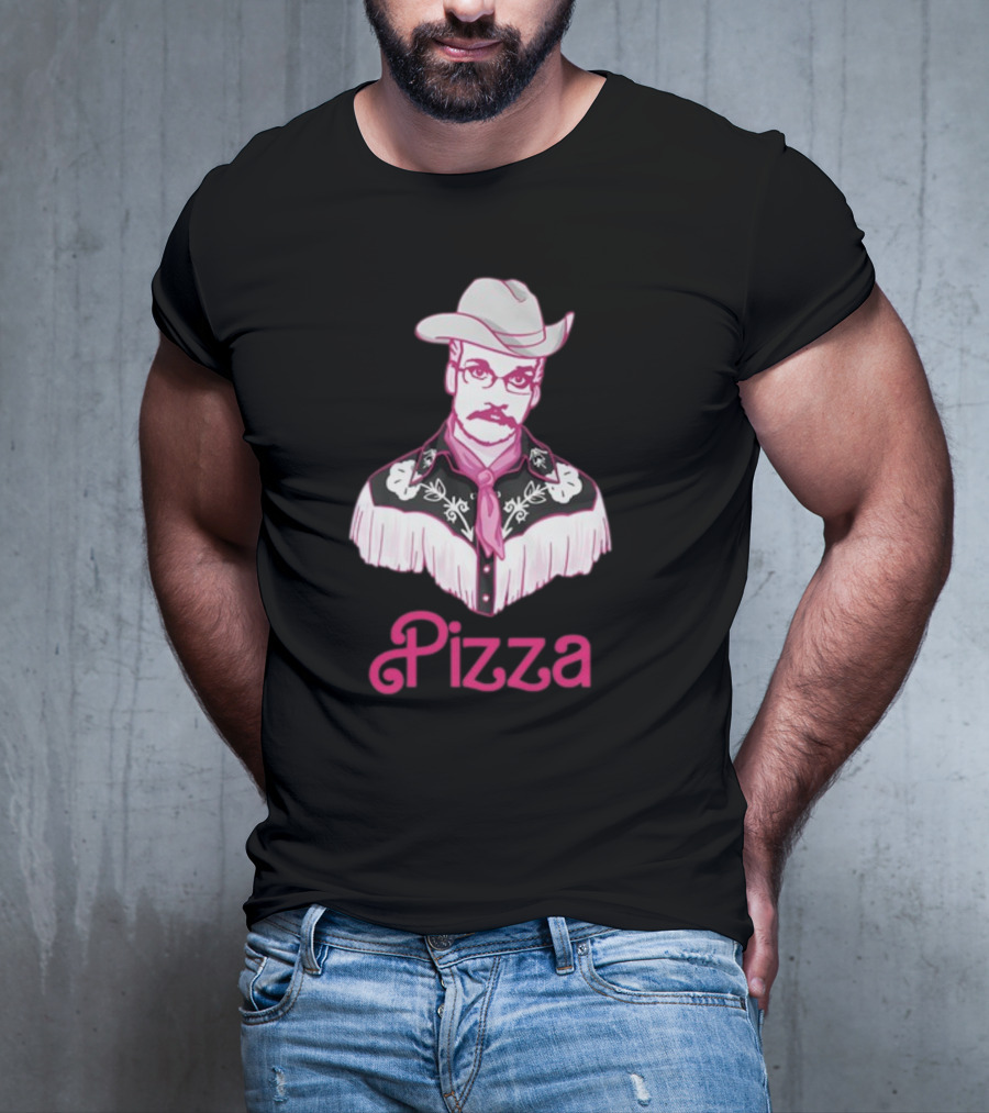 John Pizza Cowboy With Pink Fringe T-Shirt