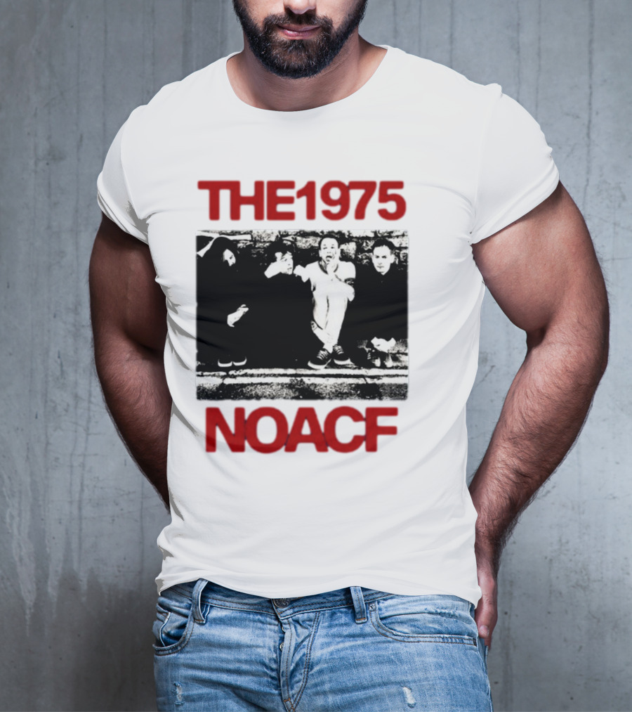 The 1975 NOACF Photo Black And White Group Image T-Shirt