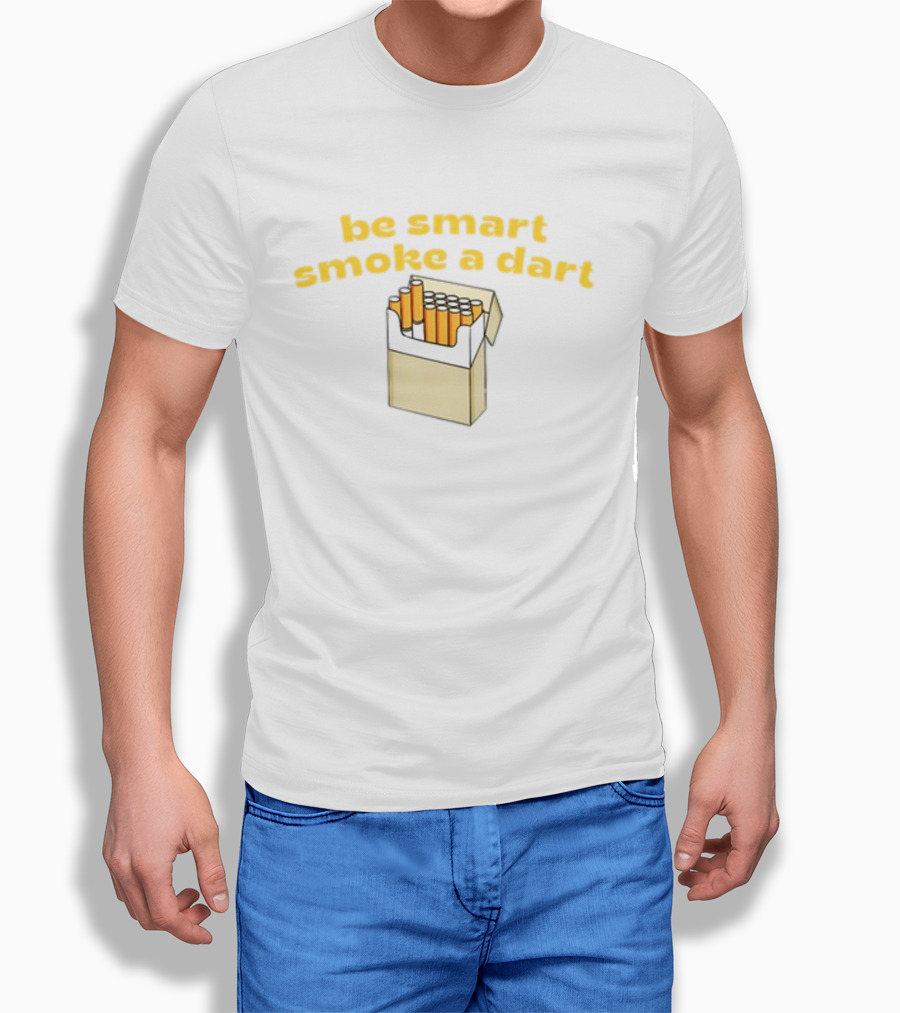 Be Smart Smoke A Dart Cigarette Pack T-Shirt
