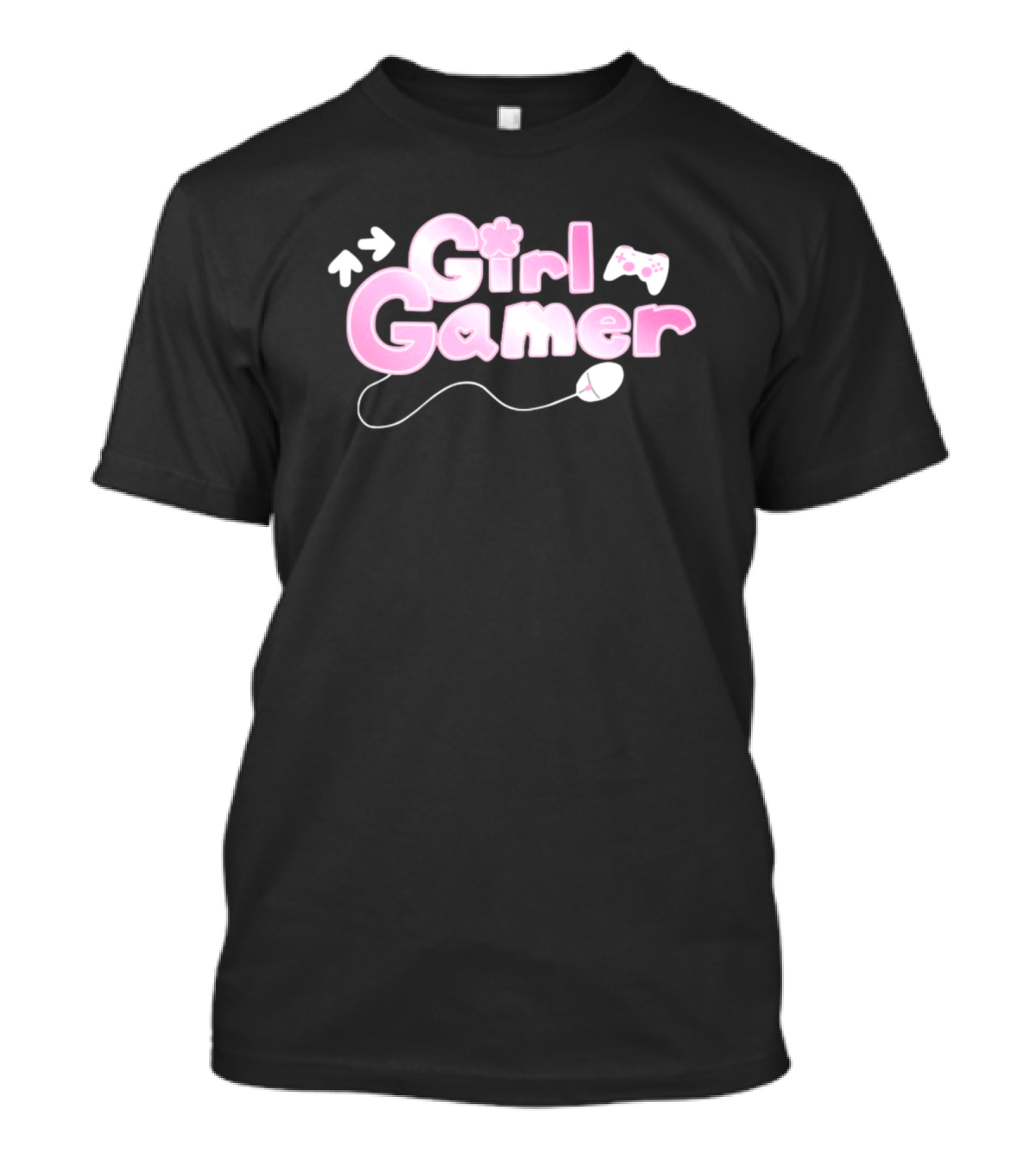 Girl Gamer Arrows Console Controller Mouse T-Shirt