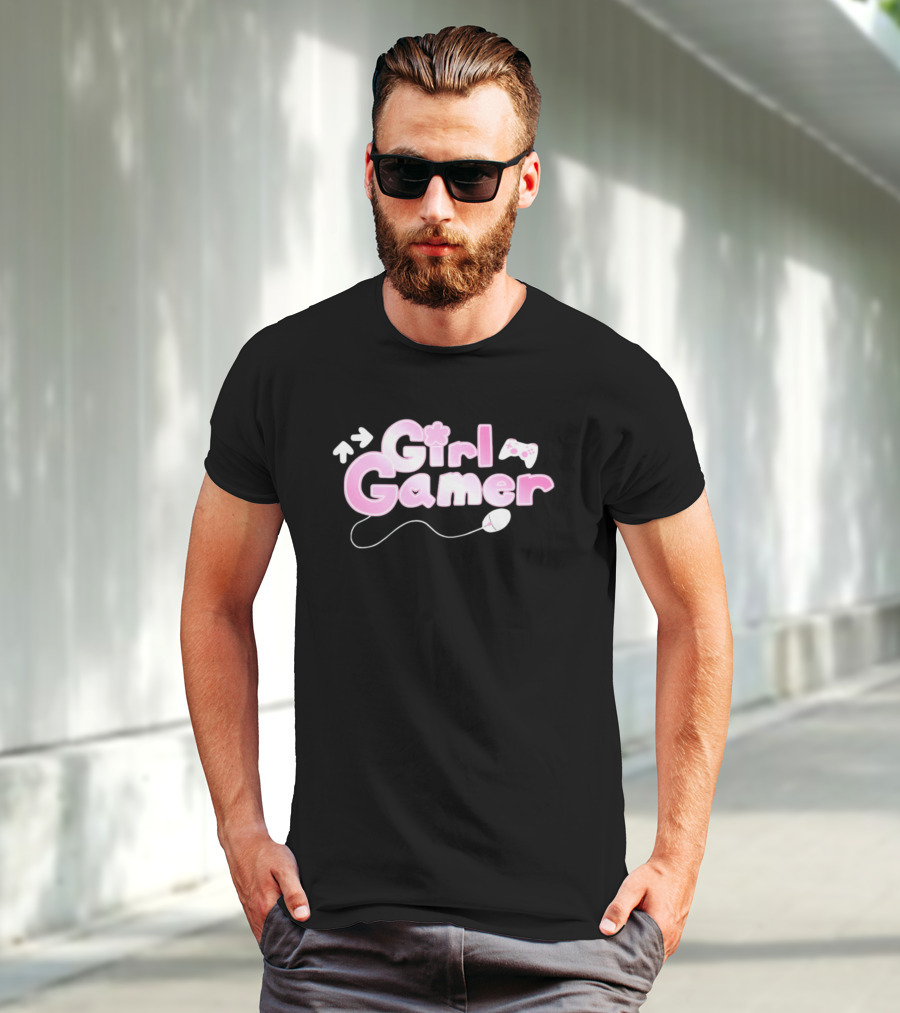 Girl Gamer Arrows Console Controller Mouse T-Shirt