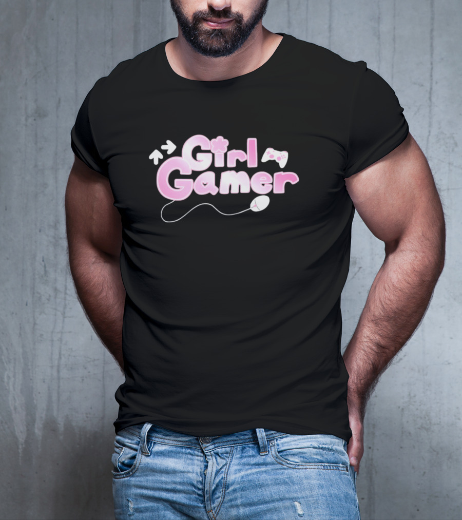 Girl Gamer Arrows Console Controller Mouse T-Shirt
