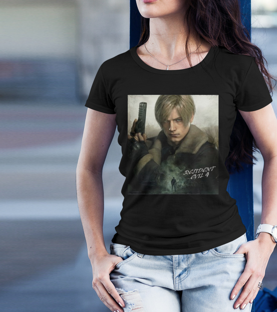 Resident Evil 4 Leon Kennedy Heroic Stance T-Shirt