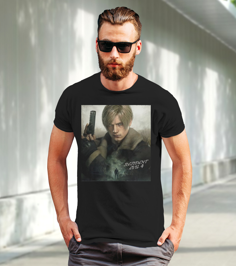 Resident Evil 4 Leon Kennedy Heroic Stance T-Shirt