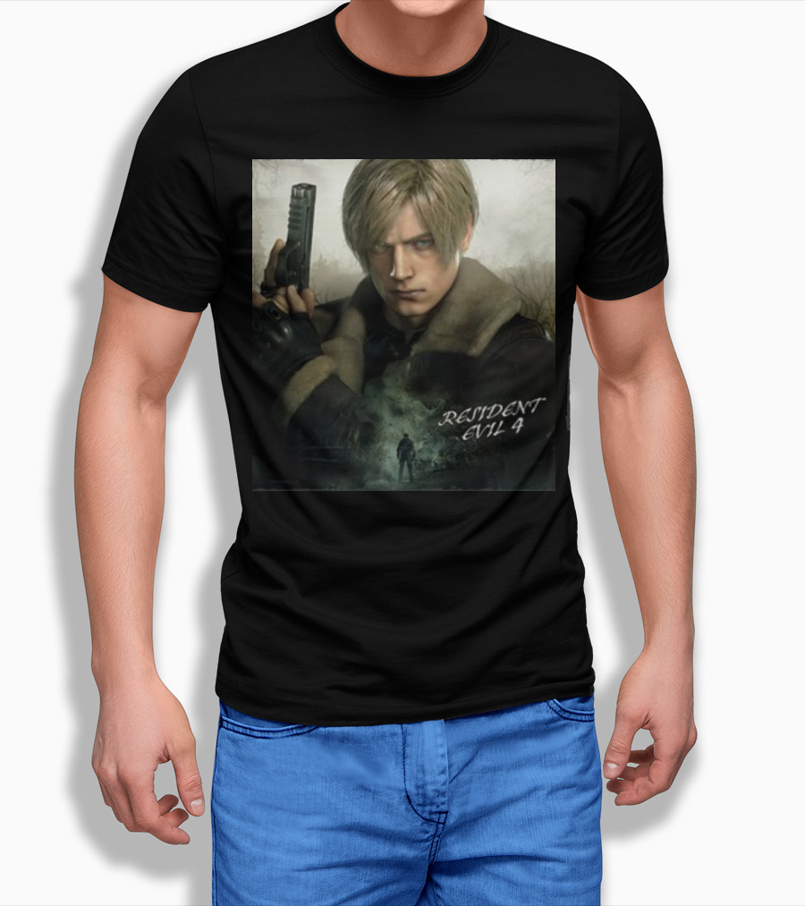 Resident Evil 4 Leon Kennedy Heroic Stance T-Shirt