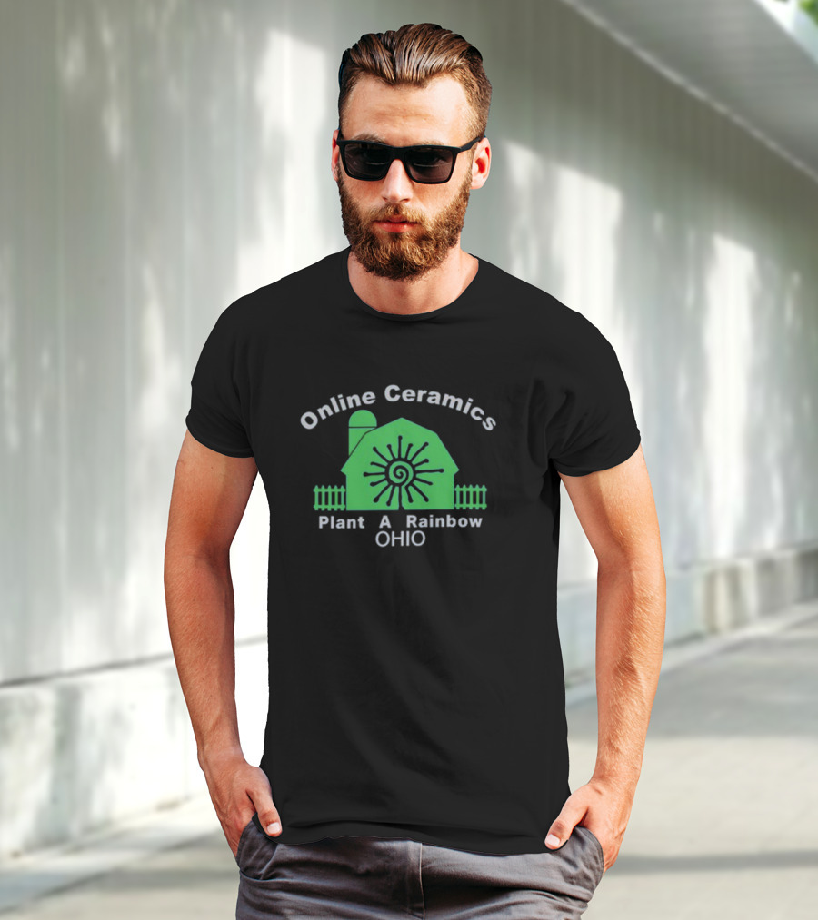Online Ceramics Plant A Rainbow Ohio T-Shirt