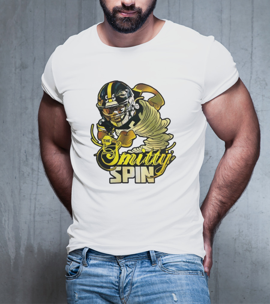 The Smitty Spin Football Player Iconic Action T-Shirt