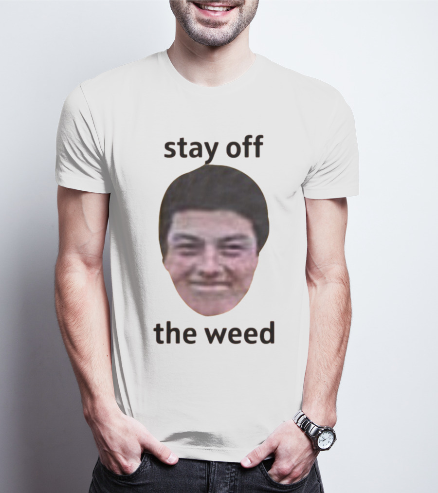 Stay Off The Weed Viktor Hovland Face T-Shirt