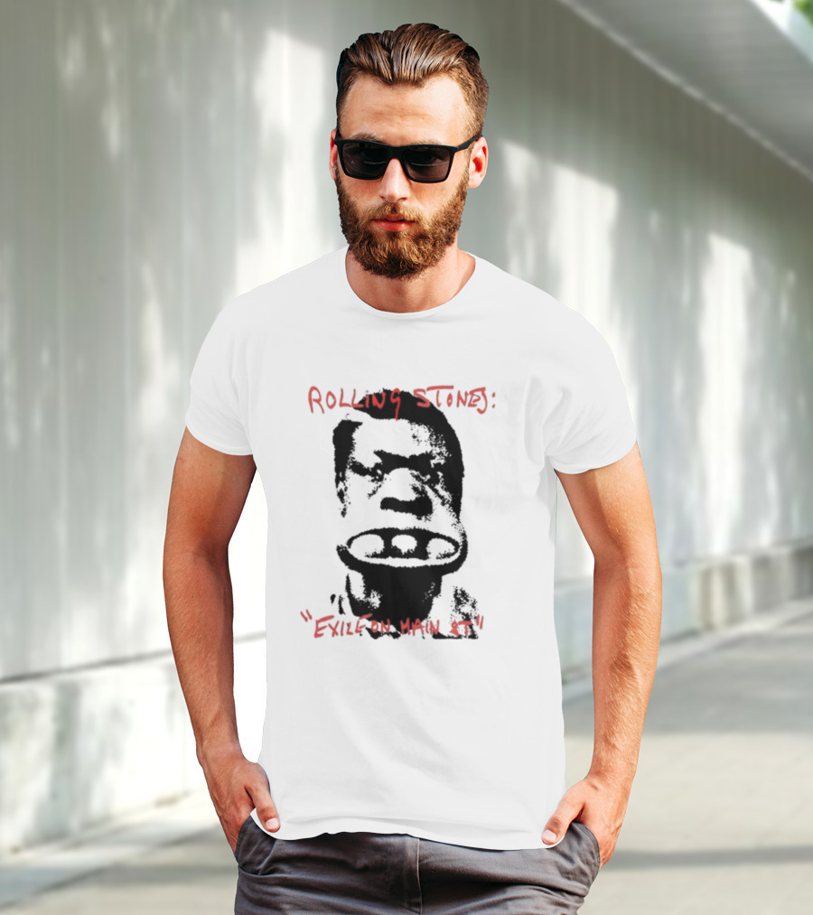 Rolling Stones Exile On Main St Sketch Face T-Shirt