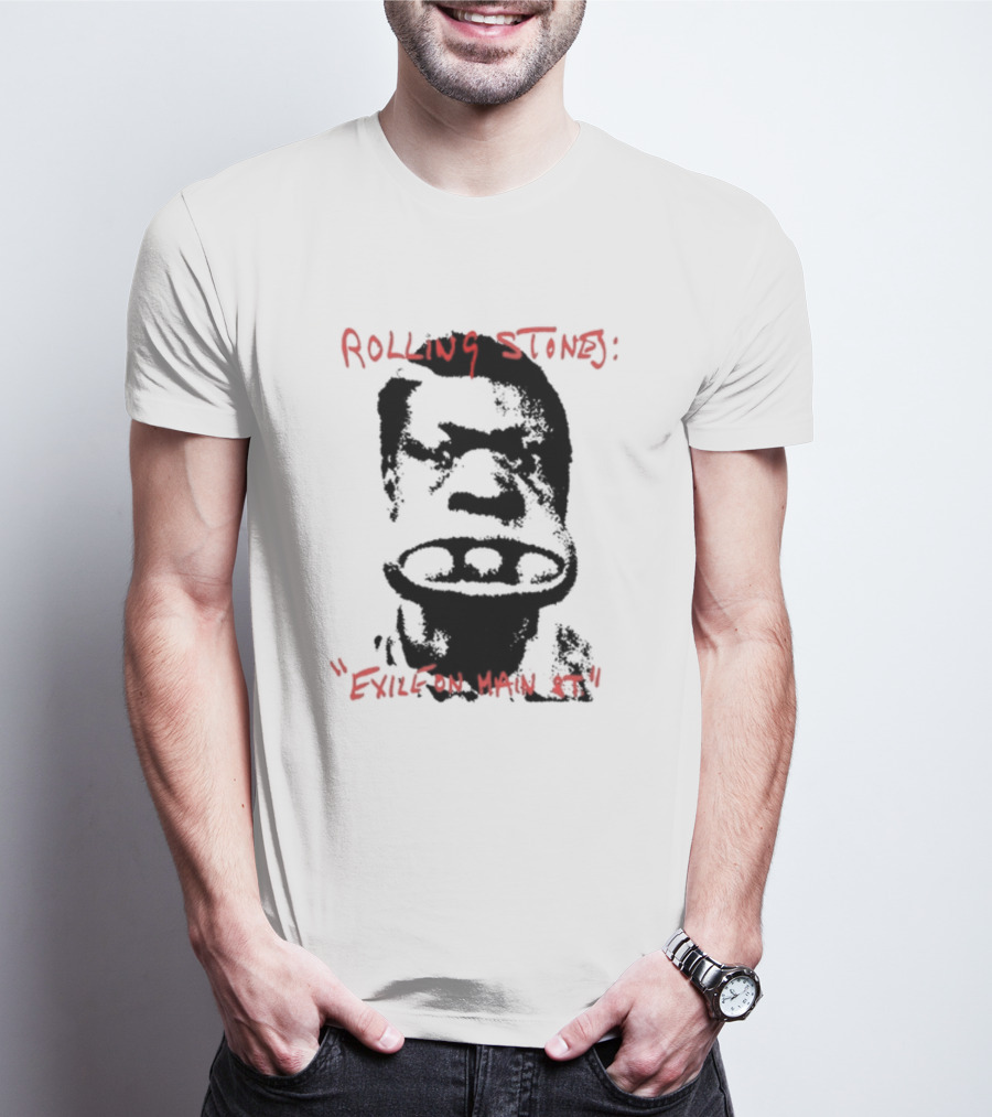 Rolling Stones Exile On Main St Sketch Face T-Shirt