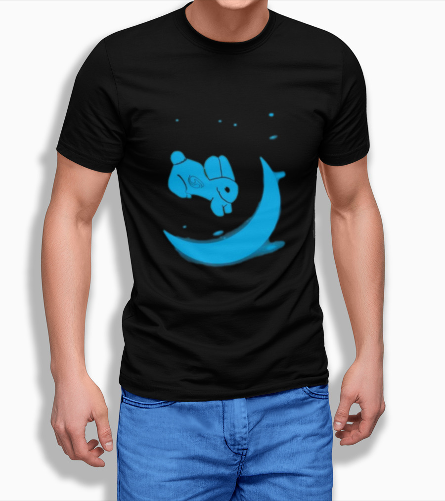 Rawpaw Jade Rabbit Moon Journey By Reghan Clark T-Shirt