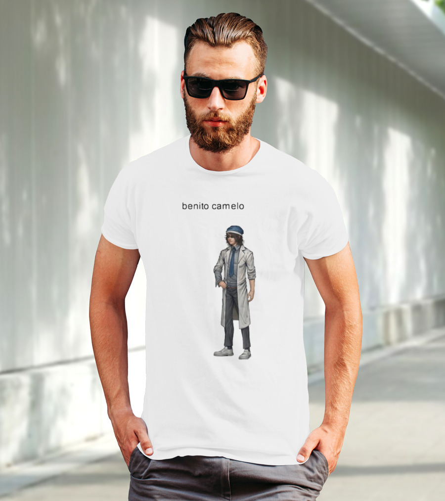 Sempre Benito Camelo Character In White Coat And Blue Hat T-Shirt