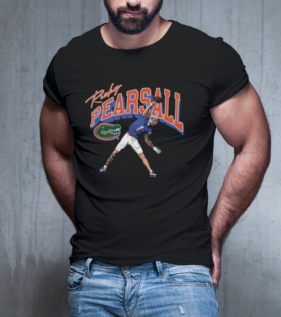 Ricky Pearsall Florida Gators Football Catch Caricature T-Shirt