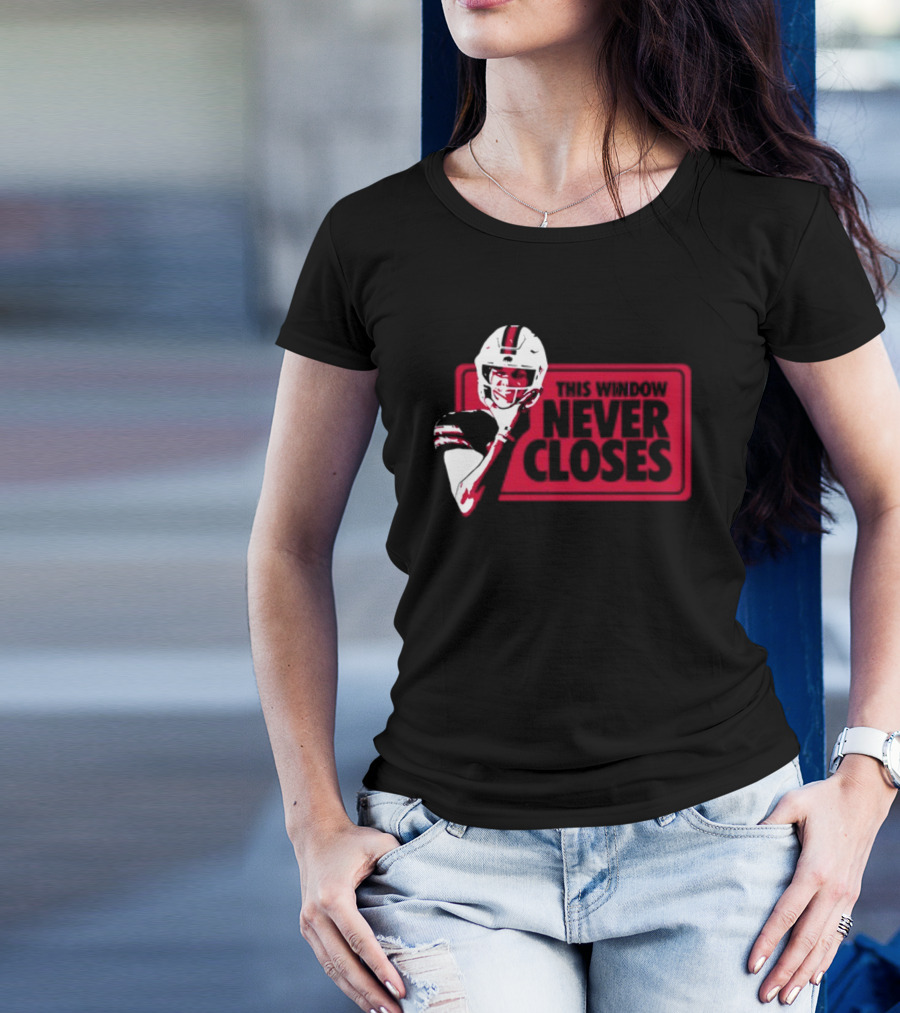 This Window Never Closes Football Player T-Shirt