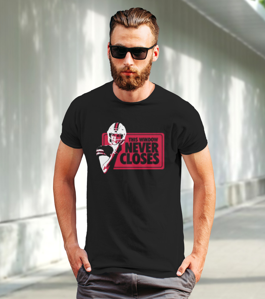 This Window Never Closes Football Player T-Shirt
